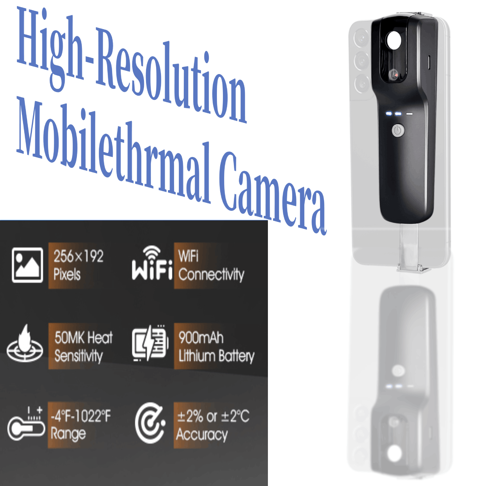 HP951A 256x192 WiFi Thermal Ca - Thermal Imaging Camera 256X192 ulasan dan harga
