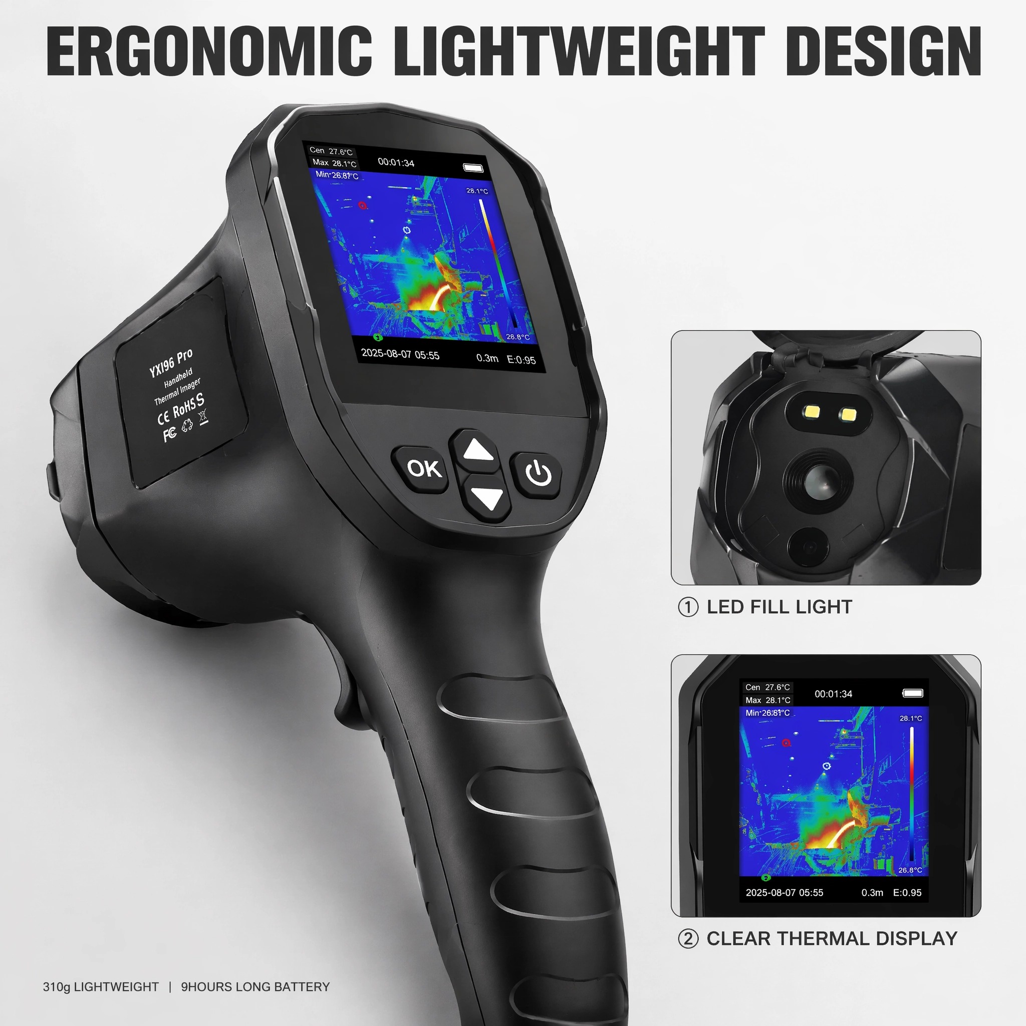 HP-YXI96/YXI96 Pro Handheld Th - Nf 521 Thermal Imaging Camera ulasan dan harga