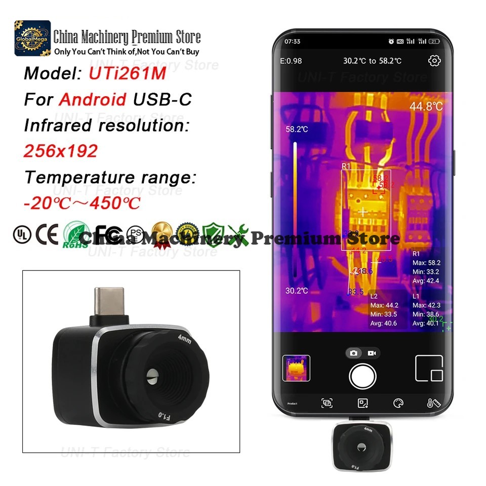 UNI-T Infrared Thermal Imaging - Thermal Imaging Camera 256X192 ulasan dan harga